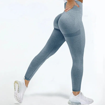 Sexy Women High Waist Leggings Female Gym Workout Legging Fashion Push Up Seamless Leggins Breathable Workout Pants